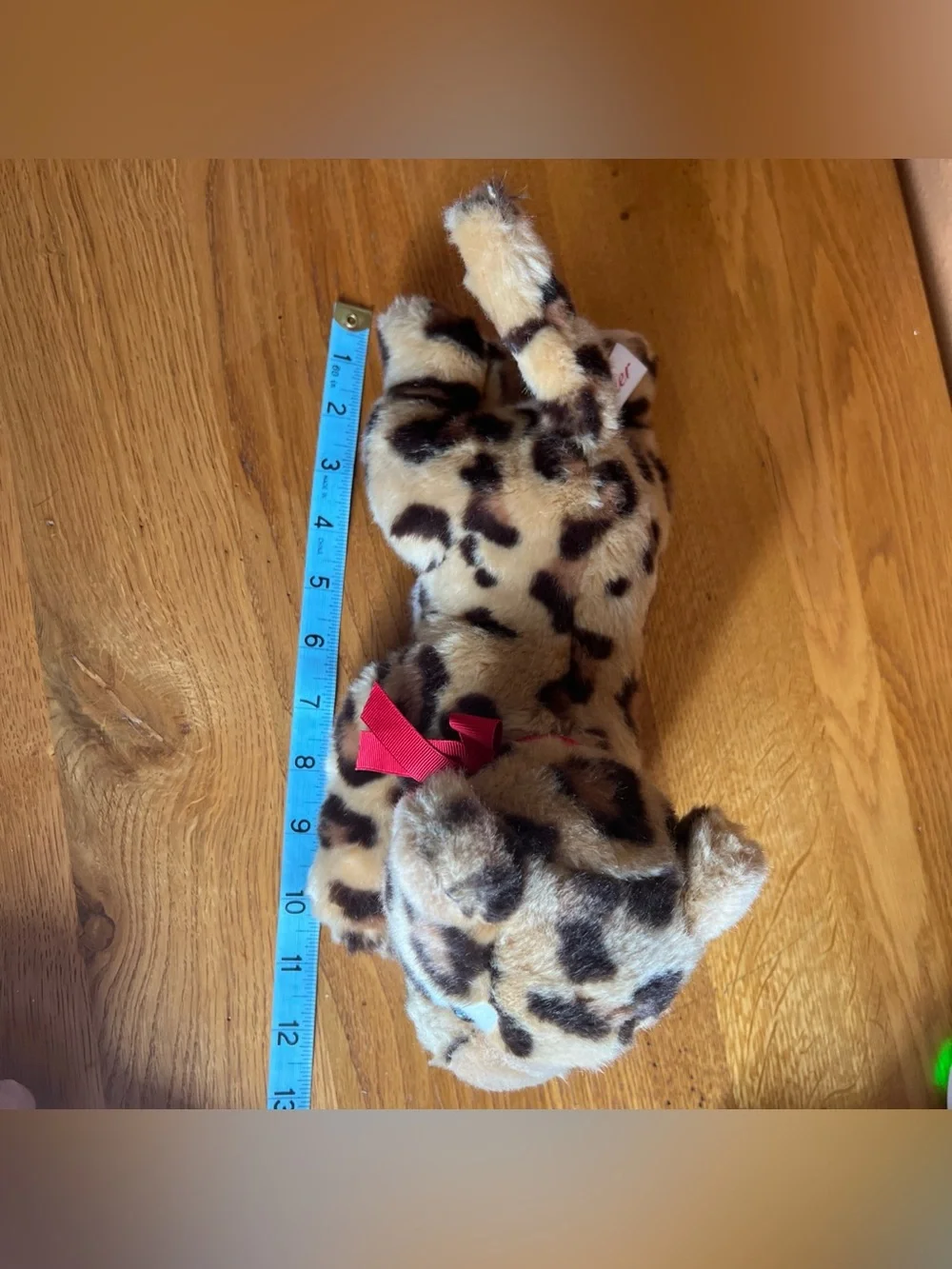 CARTIER - Plush Leopard Cub Stuffed Animal - Tan & Dark Brown RARE - Picture 8 of 9